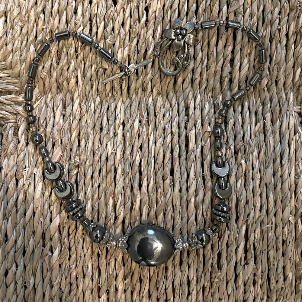 Hematite Black fashion jewelry necklace